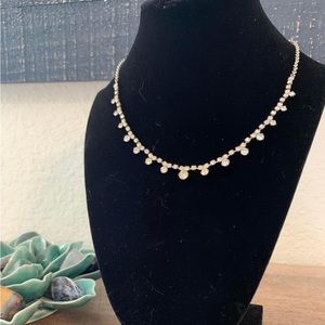 Light Gold Stoned Women’s Sparkling Necklace